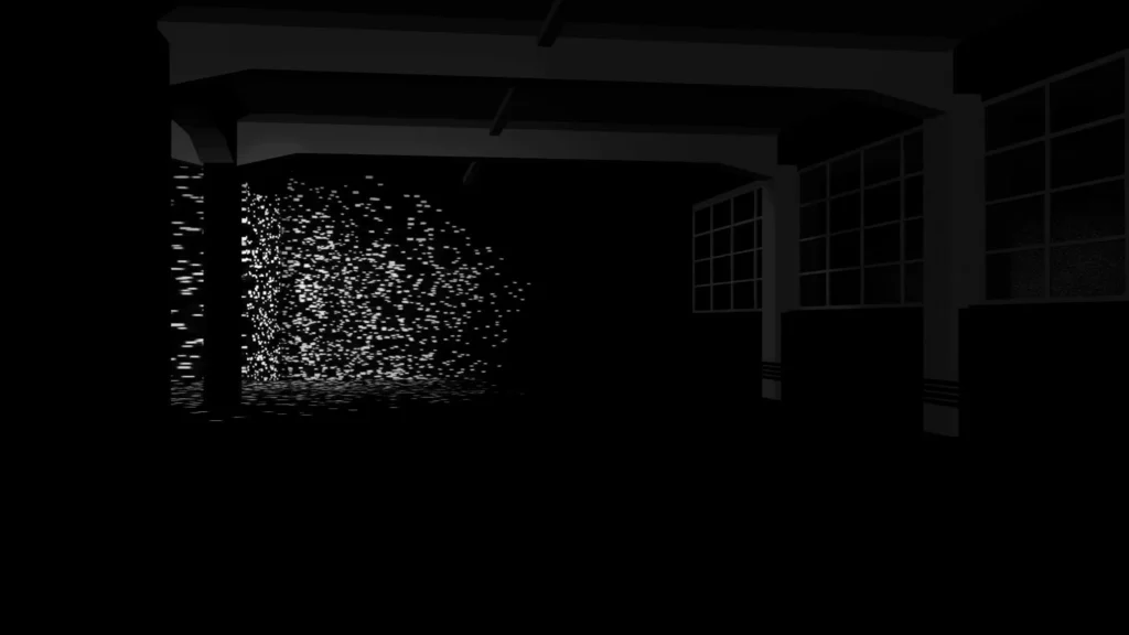 Form Follows Failure - interaktive Rauminstallation - Ansicht 02