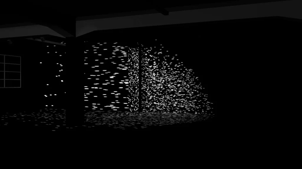 Form Follows Failure - interaktive Rauminstallation - Ansicht 01